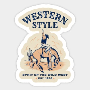 Western Style Sticker